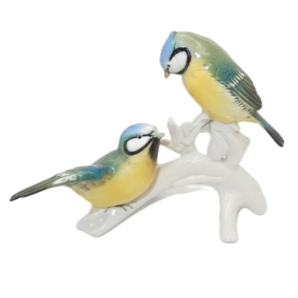 Vintage KARL ENS Volkstedt Porcelain Bird Figurine / Germany / 1940's / RARE - Picture 2 of 6